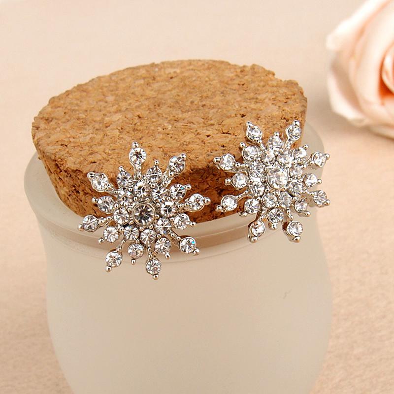 Snowflake Stud Earrings